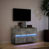 vidaXL TV Wall Cabinet Concrete Grey Engineered Wood Large