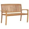 vidaXL Garden Bench Natural Teak