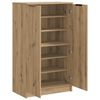 vidaXL Shoe Cabinet Artisan oak Engineered wood Medium Shoe Cabinet