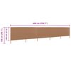 vidaXL Wind Screen Taupe Non-woven fabric, wood 236.2 x 47.2 in