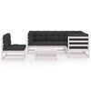 vidaXL Garden Lounge Set White, Anthracite