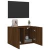 vidaXL TV Cabinet Brown oak Engineered wood Small to Medium TV Cabinet