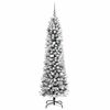 vidaXL Artificial Christmas Tree with 300 LEDs White 82.68 in