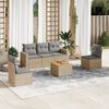vidaXL Garden Sofa Set Mix Beige, Light Grey