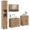 vidaXL Bathroom Furniture Set 4 pcs artisan oak Engineered wood