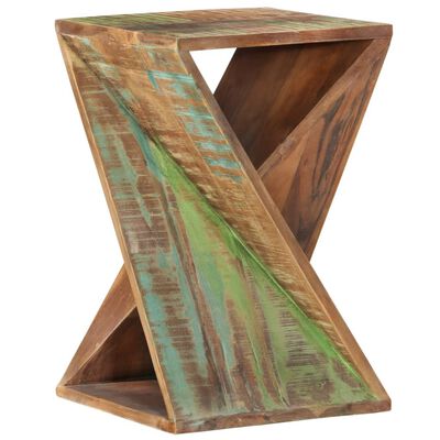 vidaXL Side Table 13.8"x13.8"x21.7" Solid Wood Reclaimed