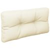 vidaXL Pallet Cushion Cream 100% polyester Waterproof Cushion