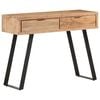 vidaXL Console Table Natural Acacia, Black Solid Acacia wood, Steel