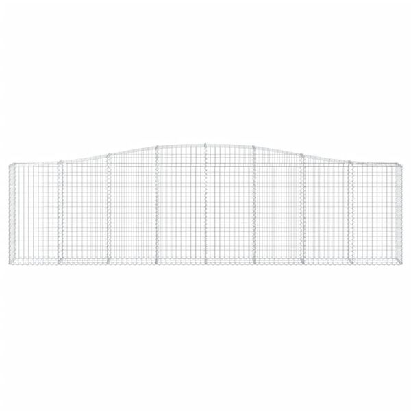 vidaXL Gabion Basket Set of 20 Silver Galvanized Iron Large