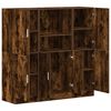 vidaXL Kitchen Cabinet Set Smoked Oak Engineered Wood Medium