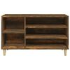 vidaXL Shoe Cabinet Smoked oak Engineered wood 40.2x14.2x23.6 in