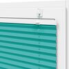 vidaXL Pleated Blind Petrol green 100% Polyester 43.3 x 39.4 in Modern