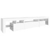 vidaXL TV Cabinet White Engineered wood 84.6 in Width TV Cabinet
