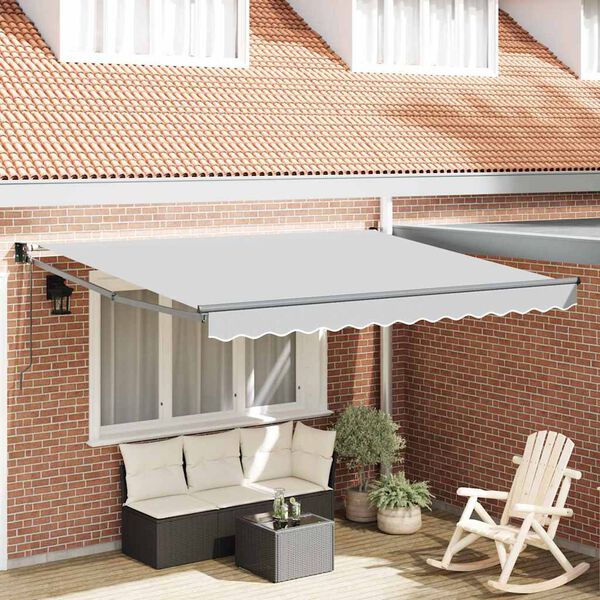 vidaXL Awning Anthracite 137.80" x 98.43" Metal