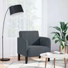 vidaXL Sofa Chair Dark Grey Velvet, Plywood Single Sofa Size Sofa Chair