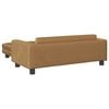 vidaXL Kids Sofa Brown Velvet (100% polyester), solid pine wood, foam Mini