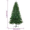 vidaXL Christmas Tree Green Polyethylene (PE) and Steel Large