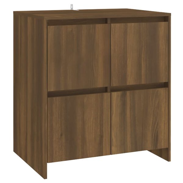 vidaXL Sideboard Brown oak Engineered wood Medium Sideboard