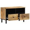 vidaXL TV Cabinet Natural mango wood Solid mango wood, iron, engineered wood