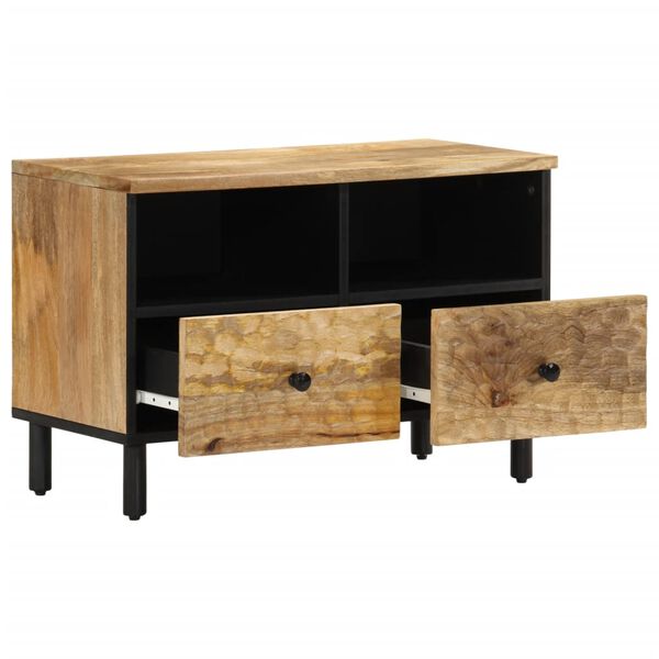 vidaXL TV Cabinet Natural mango wood Solid mango wood, iron, engineered wood