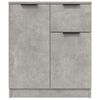 vidaXL Sideboard Concrete Gray 23.6"x11.8"x27.6" Engineered Wood