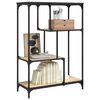 vidaXL Bookshelf Sonoma Oak Engineered wood, Steel 31.9 x 14.2 x 45.3 in