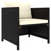 vidaXL Garden Lounge Set Black