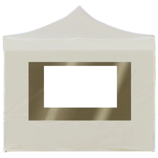 vidaXL Party Tent Cream Oxford fabric with PVC coating 6.6ft x 6.6ft