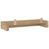 vidaXL Wall Shelf Natural Teak Solid teak wood Medium Wall mounting