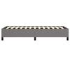 vidaXL Bed Frame Dark gray Polyester, Plywood, Engineered Wood Twin