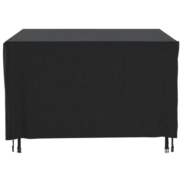 vidaXL Garden Furniture Cover Black 420D Oxford fabric with PU coating