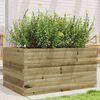 vidaXL Garden Planter Natural wood Pressure-treated pine wood Large