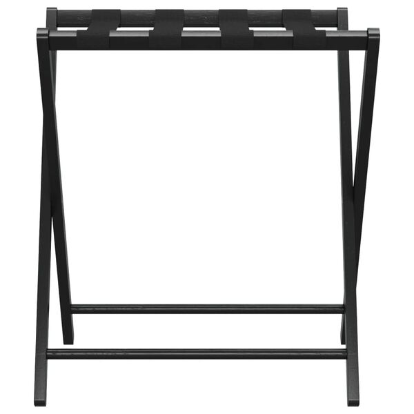 vidaXL Luggage Rack Black 27"x15"x22.8" Bamboo