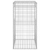 vidaXL Gabion Basket Posts 2 pcs 19.7"x19.7"x39.4" Iron