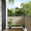 vidaXL Balcony Screen Beige 29.5x393.7" 100% Polyester Oxford