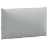 vidaXL Pallet Cushion Melange light gray Foam fiber Medium