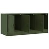 vidaXL TV Cabinet Olive Green Cold-rolled steel Medium TV Cabinet