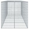 vidaXL Gabion Basket Silver Galvanized iron Extra Large