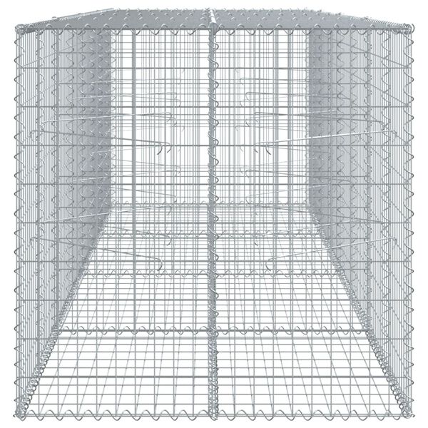 vidaXL Gabion Basket Silver Galvanized iron Extra Large
