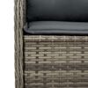 vidaXL Garden Lounge Set Grey, Dark grey, Brown