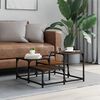 vidaXL Coffee Table Brown Oak Engineered wood, metal Medium