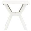 vidaXL Garden Table White Plastic 27.6x27.6 in Durable Bistro Table