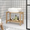 vidaXL Bathroom Side Table Teak Solid teak wood Medium Durable
