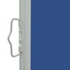 vidaXL Side Awning Blue and Grey