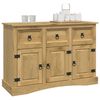 vidaXL Sideboard Brown Solid Pine 52 x 16.9 x 30.7 in Sideboard