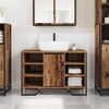 vidaXL Bathroom Sink Cabinet Old Wood 35.83 x 13.78 x 23.62 in
