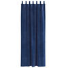 vidaXL Curtains with Curtains 2 pcs Dark blue 55.12 x 88.58 in Velvet