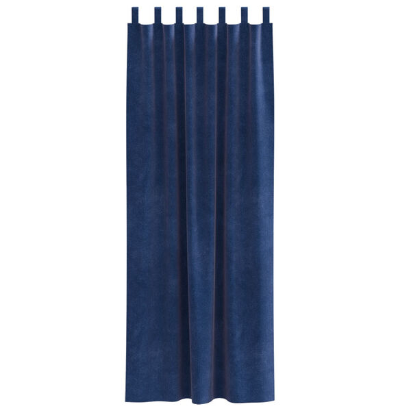 vidaXL Curtains with Curtains 2 pcs Dark blue 55.12 x 88.58 in Velvet