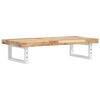 vidaXL Basin Shelf Wall Mounted Steel and Solid Wood Acacia