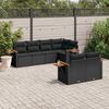 vidaXL Garden Sofa Set Black